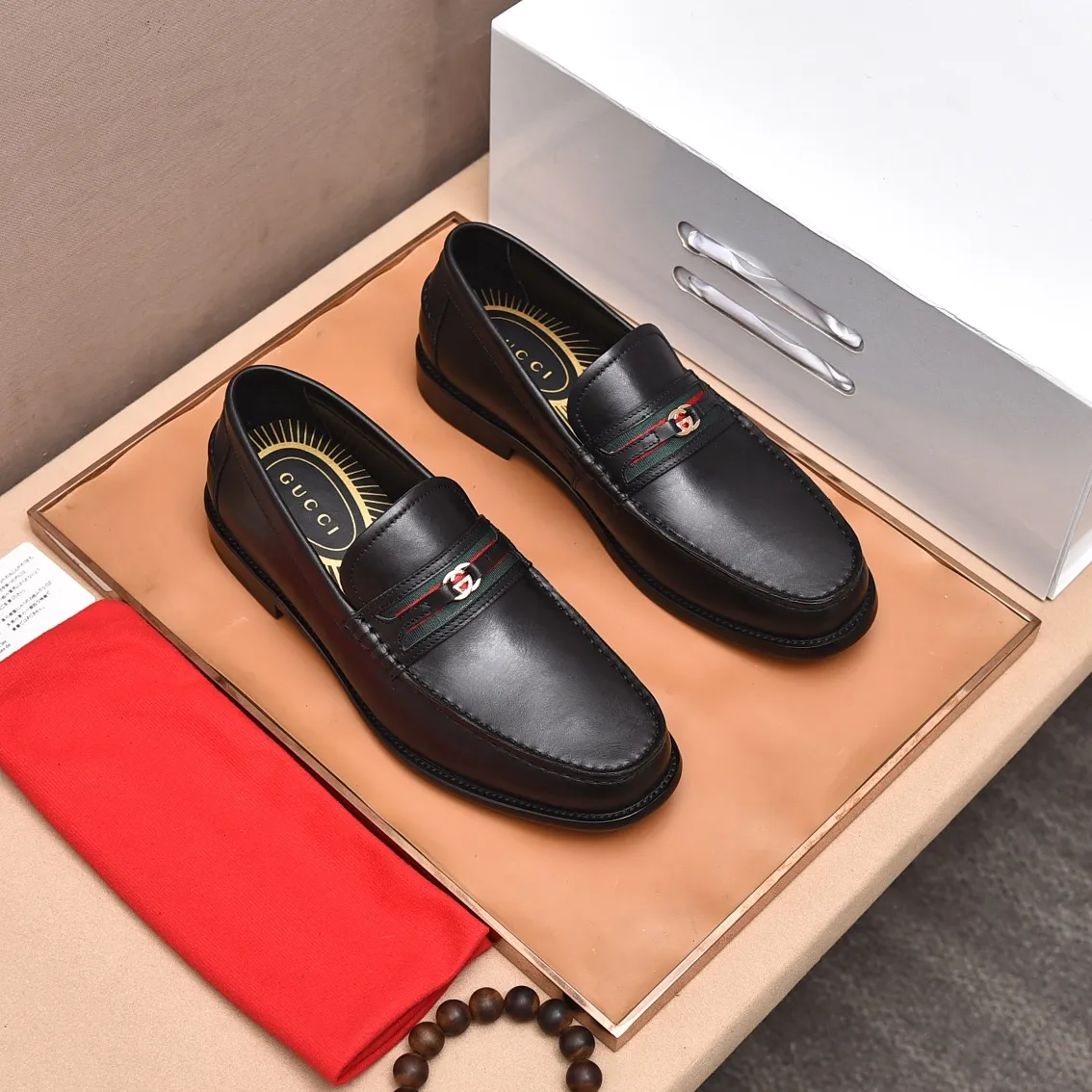 Men's shoes 💰580 📛📛Original (water-dyed cow lining) Gucci GUCCI official website formal shoes 🌀 Italian 🇮🇹 imported cowhide ➕ top imported water-dyed cowhide lining 💋 fine handmade original bottom, the real thing looks better when photographed in person Standard size 38-44